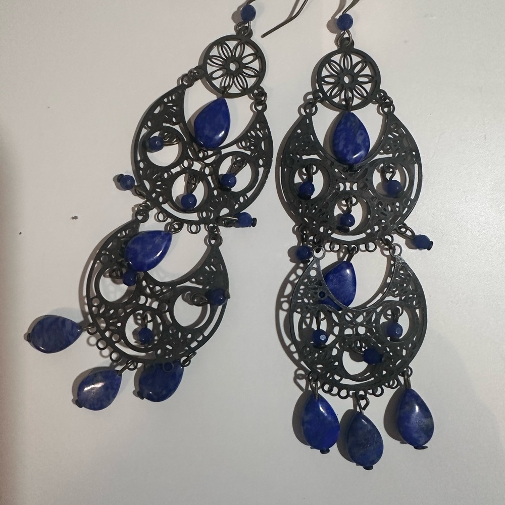 Chandelier Drop Earrings - Picture 2 of 5